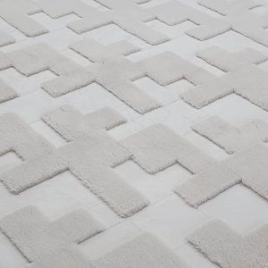 Faux Fur Rug Tetromino