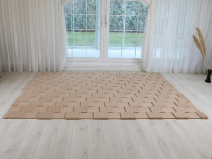 custom faux sheepskin rug